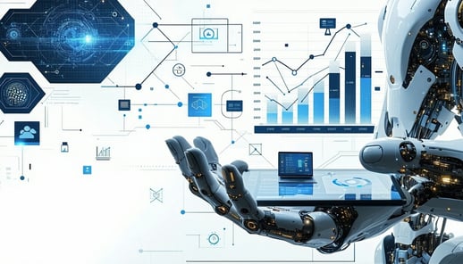 how AI is transforming treasury operations graphic all image and no text should be in teh design